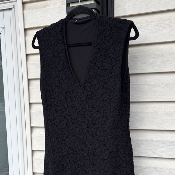 FUZZI Italy Ladies black Roses Floral Midi Dress-S-Wedding-Holidays-Gorgeous! - Picture 6 of 16